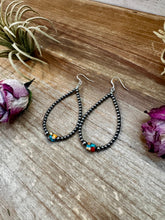 Load image into Gallery viewer, Turquoise & Spiny Oyster Teardrop Earrings