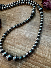 Load image into Gallery viewer, Graduated Sterling Silver Pearls 8mm to 14mm - 46.5"