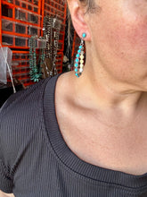 Load image into Gallery viewer, Kingman Turquoise Dangle Earrings