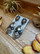 Load image into Gallery viewer, Sterling Silver Dangle Earrings – Native Made by Leander & Rhonda Largo USA