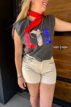 Load image into Gallery viewer, DS Red, White & Boots Tank