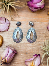Load image into Gallery viewer, Sterling Silver Teardrop Earrings – Native Made