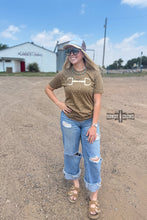 Load image into Gallery viewer, DS BROWN Leopard Bit Tee