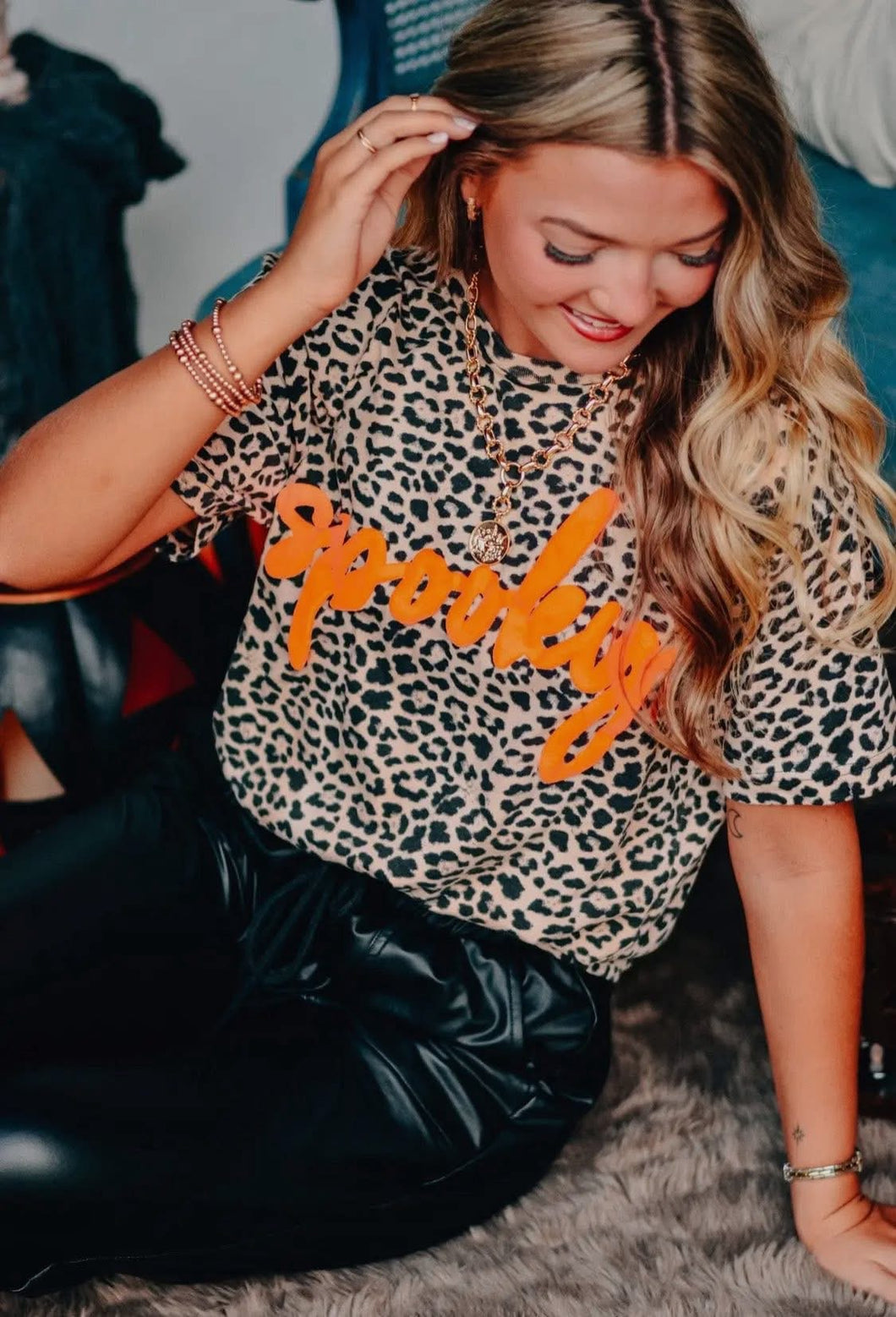 Spooky Puff Paint Tee