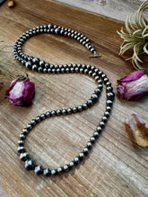 Load image into Gallery viewer, Graduated Sterling Silver Pearls 8mm to 14mm - 46.5"
