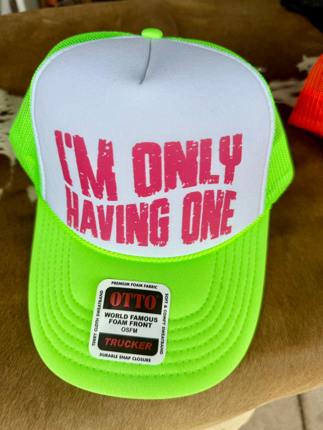 I’m Only Having One Cap