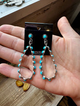 Load image into Gallery viewer, Kingman Turquoise Dangle Earrings
