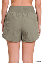 Load image into Gallery viewer, Windbreaker Smocked Waistband Running Shorts
