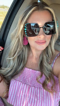 Load image into Gallery viewer, Turquoise Square Sunglasses
