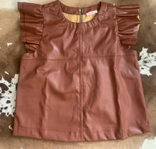 Load image into Gallery viewer, Faux Leather Blouse

