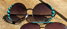 Load image into Gallery viewer, Turquoise Round Sunglasses
