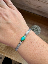 Load image into Gallery viewer, Cuff Bracelet - Sonoran Turquoise &amp; Sterling Silver
