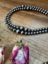 Load image into Gallery viewer, Graduated Sterling Silver Pearls 8mm to 14mm - 46.5"
