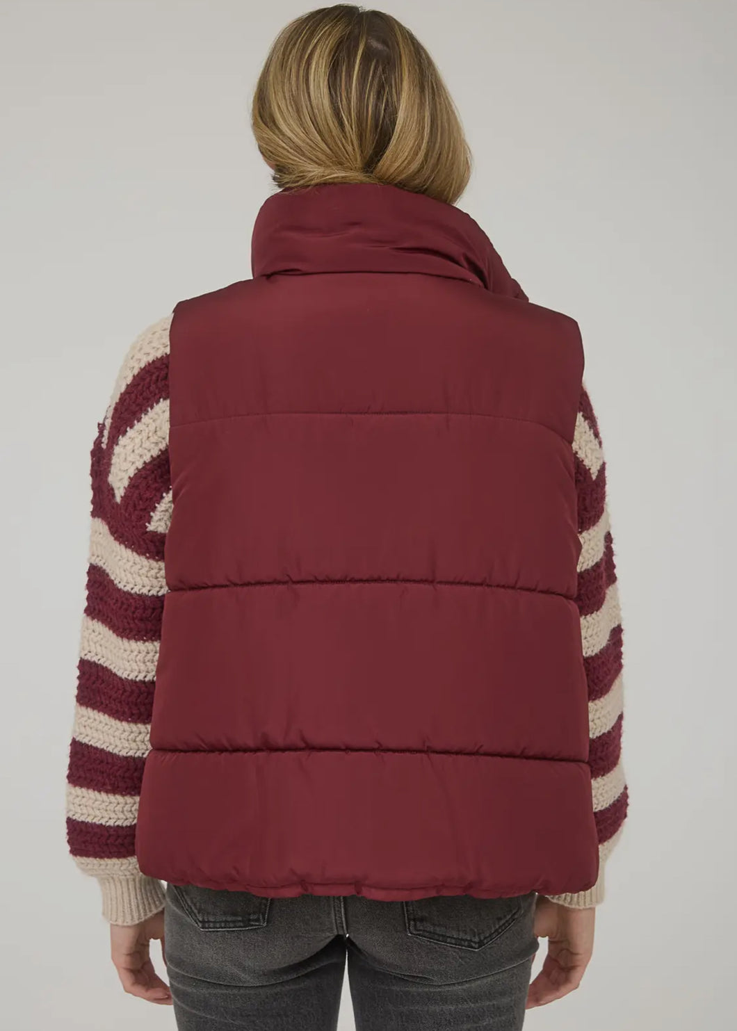 Puffer Vest - Maroon