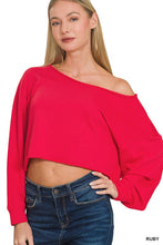 Load image into Gallery viewer, Boat Neck Sweater - Red
