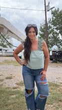 Load image into Gallery viewer, Ruffle Tank - Sage
