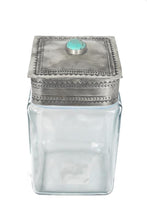 Load image into Gallery viewer, Turquoise &amp; Silver Canisters
