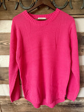 Load image into Gallery viewer, Waffle Sweater - Hot Pink
