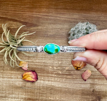 Load image into Gallery viewer, Cuff Bracelet - Sonoran Turquoise &amp; Sterling Silver
