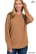 Load image into Gallery viewer, Waffle Sweater - Deep Camel
