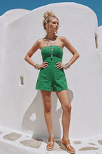 Load image into Gallery viewer, Denim Romper - Green
