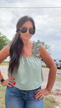 Load image into Gallery viewer, Ruffle Tank - Sage
