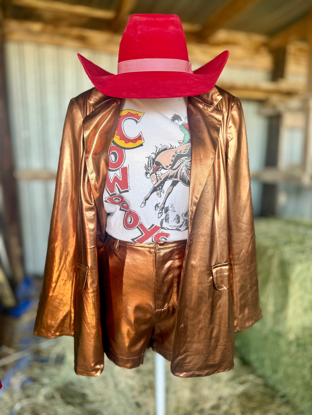 Vegas Nights Blazer - Rust