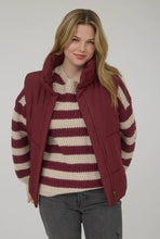 Load image into Gallery viewer, Puffer Vest - Maroon

