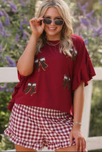 Load image into Gallery viewer, Gingham Shorts - Maroon
