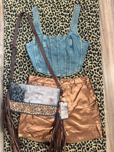 Load image into Gallery viewer, Denim Crop Top
