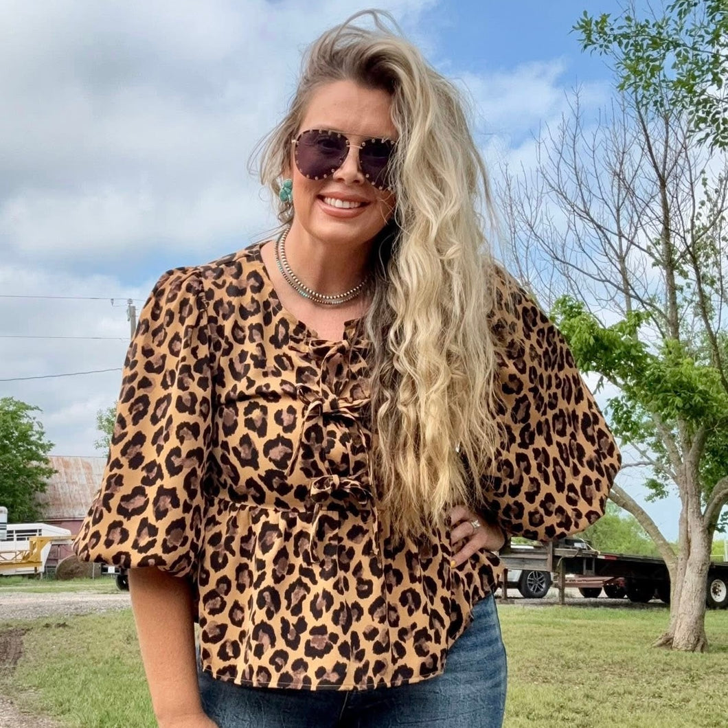 Whitley Leopard Top