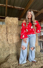 Load image into Gallery viewer, Rodeo Ruffle Boho Top
