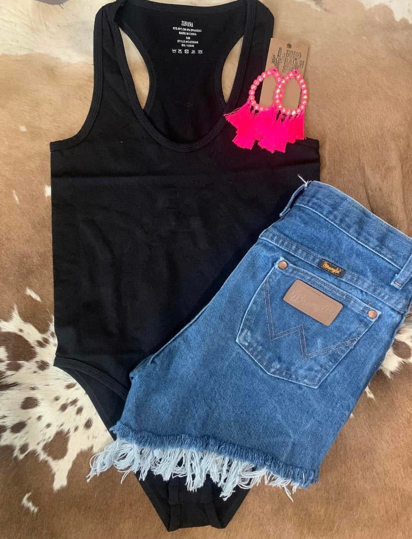 Bodysuit - Black - L/XL ONLY