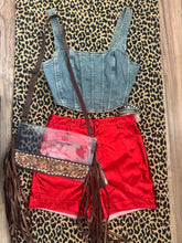 Load image into Gallery viewer, Denim Crop Top
