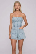 Load image into Gallery viewer, Wrynlee Romper - Light Denim
