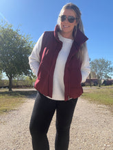 Load image into Gallery viewer, Puffer Vest - Maroon
