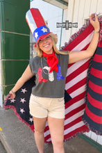 Load image into Gallery viewer, DS Red, White &amp; Boots Tank
