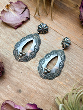 Load image into Gallery viewer, Sterling Silver Teardrop Earrings – Native Made
