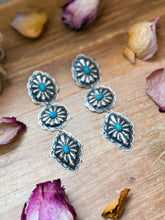 Load image into Gallery viewer, Sterling Silver Kingman Turquoise Dangle Earrings – Native Made
