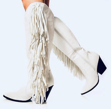 Load image into Gallery viewer, Bad Bandita Boots - White
